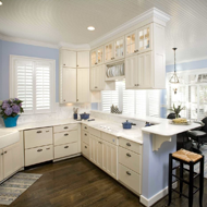 Kitchen with Window Shutters 